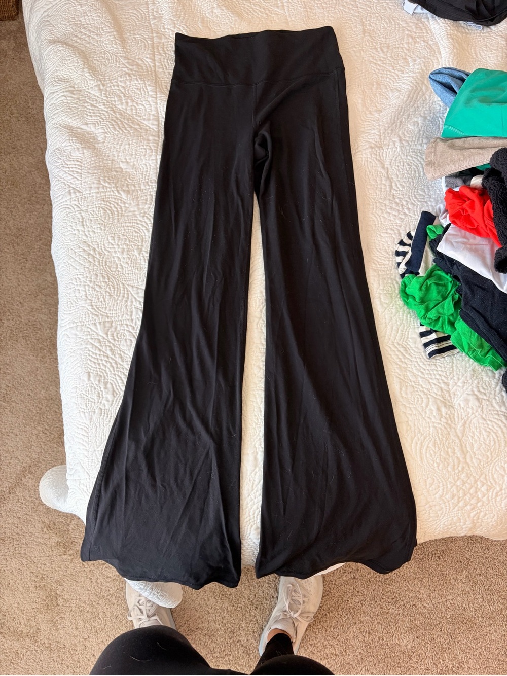 Athleta Black Girls' Flared Leggings